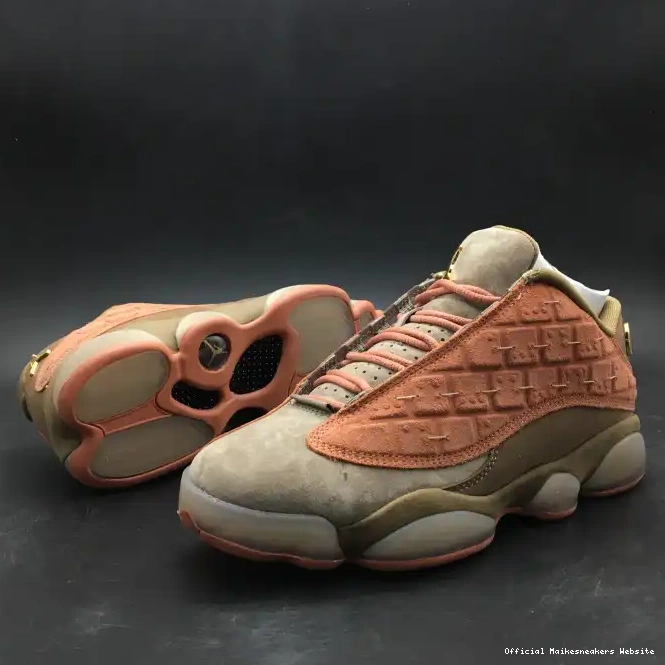 Official Maikesneakers Stone Sepia Blush CLOT Jordan Low x Canteen-Terra AT3102-200 Air 13 0407